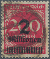 Deutsches Reich - Inflation: 1923: Mio. Auf 200 M. Lebhaftrot Als Fälschung Zum Schaden Der Post, So - Neufs