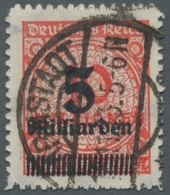 Deutsches Reich - Inflation: 1923, OPD Erfurt, 5 Mrd. Auf 10 Mill. M, Durchstochen, Sauber Gestempel - Unused Stamps