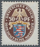 Deutsches Reich - Weimar: 1926, "50 Pfg. Nothilfe Mit Wasserzeichen Y", Postfrischer Wert In Sehr Gu - Autres & Non Classés