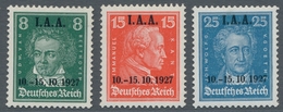 Deutsches Reich - Weimar: 1927, Internationale Automobil-Ausstellung, Komplett Postfrisch, Mi. 240,- - Sonstige & Ohne Zuordnung