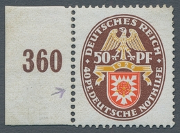 Deutsches Reich - Weimar: 1929; Nothilfe 50 + 40 Pf. Mit Plattenfehler „PE“ Tadellos Postfrisch. Gep - Otros & Sin Clasificación