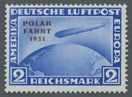 Deutsches Reich - Weimar: 1931; Polarfahrt 2 RM Ohne Bindestrich Nach POLAR Ungebraucht Mit Original - Autres & Non Classés