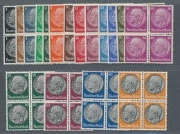 Deutsches Reich - 3. Reich: 1933, Hindenburg WZ 4, Viererblocksatz Postfrisch, Mi. 320 € - Covers & Documents