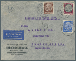 Deutsches Reich - 3. Reich: 1938, Firmen-Luftpostbrief Der Böhler Edelstahlwerke Ab „Düsseldorf 6.5. - Covers & Documents