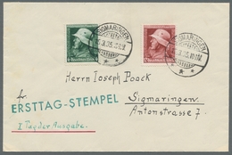 Deutsches Reich - 3. Reich: 1935, "Heldengedenktag" Auf Ersttagsbrief Mit SIGMARINGEN 15.3.35 In Tad - Briefe U. Dokumente