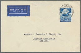 Deutsches Reich - 3. Reich: 1936, "10 Jahre Lufthansa" Mit Ersttagsstempel BERLIN-ZENTRALFLUGHAFEN 6 - Cartas & Documentos