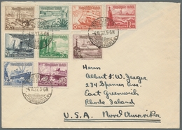 Deutsches Reich - 3. Reich: 1937, "WHW - Schiffe" Komplett Mit Ersttagsstempel Auf Satz-FDC MÜHLHAUS - Covers & Documents