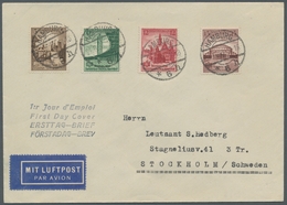 Deutsches Reich - 3. Reich: 1938, Turnfest, Kplt. Satz Auf Adressiertem Beleg, Jede Marke Einzeln En - Covers & Documents