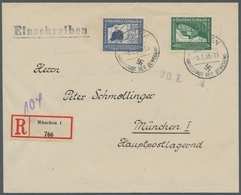 Deutsches Reich - 3. Reich: 1938, Graf Von Zeppelin, Kplt. Satz Mit Ersttagsstpl. Vom 5.7.38 Auf R- - Cartas & Documentos