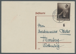 Deutsches Reich - 3. Reich: 1939, 1. Mai, Unterrandstück Auf Bedarfskarte Mit Vor-Ersttagstpl. Heili - Covers & Documents