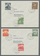 Deutsches Reich - 3. Reich: 1940, Winterhilfswerk, Kompletter Satz Auf Drei Ersttagsbriefen Mit Vers - Covers & Documents