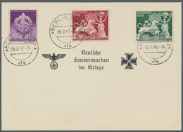 Deutsches Reich - 3. Reich: 1942, Goldschmiede Und Wehrkampftage, Kplt. Auf Sonderkarte Mit Versands - Covers & Documents