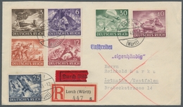 Deutsches Reich - 3. Reich: 1943, Wehrmacht I, Kpl. Satz Auf 2 Sieger -Eilb.-R-Briefen, Mit Ersttags - Covers & Documents