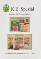 Deutsches Reich - 3. Reich: K.B.Spezial - Katalog Für Ersttagsbelege Ab 01.12.1923, Umfang- Und Inha - Covers & Documents