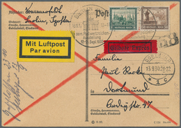 Deutsches Reich - Zusammendrucke: IPOSTA 1930, Block-Zusammendruck, Sehr Seltene EF, Fast Portogerec - Se-Tenant