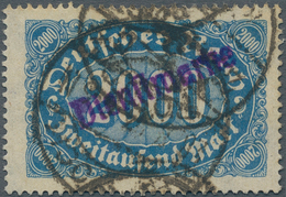 Deutsches Reich - Dienst-Kontrollaufdrucke: 1923, Freimarke 2000 Mark Mit Violettem Aufdruck "Dienst - Dienstmarken