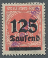 Deutsches Reich - Dienst-Kontrollaufdrucke: ROSTOCK: 1923, Überdruckausgabe 125 Tausend Auf 1000 Mar - Service