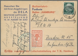 Deutsches Reich - Halbamtliche Flugmarken: 1933, "30 Pfg. Lebhaftrosarot" Mit SST Auf Beförderter Ka - Luft- Und Zeppelinpost