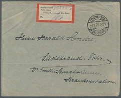 Deutsches Reich - Lokalausgaben 1918/23: LEVERKUSEN: 1923, Gebührenzettel Mit Handschriftlichem Eint - Lettres & Documents