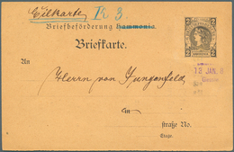 Deutsches Reich - Privatpost (Stadtpost): GIESSEN : Postkarte P4 Der Hammonia Hamburg, Ohne Aufdruck - Private & Local Mails