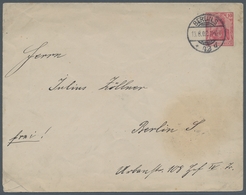 Deutsches Reich - Privatganzsachen: 1902 (ca.), "10 Pfg. Germania"-Privatganzsachenumschlag (Courier - Otros & Sin Clasificación