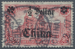 Deutsche Post In China: 1907, 1/2 D. Abart: Verdrehter Stern Rechts, Attest Steuer BPP - China (offices)
