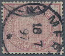 Deutsche Kolonien - Kamerun-Vorläufer: 1897, 2 Mark Mittelrosalila, Vs. Minimer Farbabrieb, Spät Ver - Cameroun