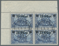 Deutsche Besetzung I. WK: Etappengebiet West: 1916, "1 F. 25 Cent. Und 2 F. 50 Cent Auf Querformaten - Occupation 1914-18