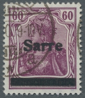 Deutsche Abstimmungsgebiete: Saargebiet: 1920, "60 Pfg. Germania/Sarre Purpurlila", Sauber ST. WENDE - Covers & Documents