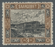 Deutsche Abstimmungsgebiete: Saargebiet: 1921, "Landschaften I", Kompletter Postfrischer Satz Mit Zu - Briefe U. Dokumente