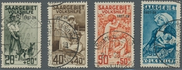 Deutsche Abstimmungsgebiete: Saargebiet: 1927, "Volkshilfe", Sauber Gestempelter Satz In Tadelloser - Briefe U. Dokumente