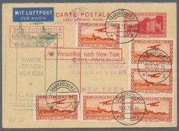 Deutsche Abstimmungsgebiete: Saargebiet: 1932, Katapultflug Nordatlantik, Zulieferung SAARGEBIET, Se - Briefe U. Dokumente