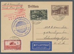 Deutsche Abstimmungsgebiete: Saargebiet: 1933, Katapultflug Nordatlantik, Zulieferung SAARGEBIET, GA - Covers & Documents