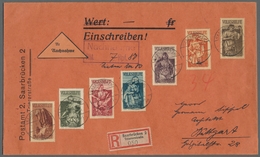 Deutsche Abstimmungsgebiete: Saargebiet: 1934, Volkshilfe Kplt Satz Auf Orts-Einschreibe- Nachnahmeb - Briefe U. Dokumente