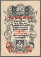 Deutsche Abstimmungsgebiete: Saargebiet: 1935, Volksabstimmung, Propagandakarte "Der Weg Ist Frei", - Covers & Documents