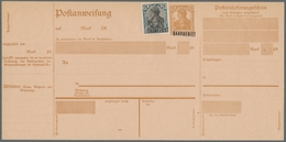 Deutsche Abstimmungsgebiete: Saargebiet - Ganzsachen: 1920, "25 Pfg. Germania/Saargebiet Type II", U - Postal Stationery