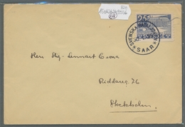 Deutsche Abstimmungsgebiete: Saargebiet - Feldpost: 1935, Schwedische Feldpost Aus Dem Saargebiet, F - Lettres & Documents