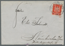Deutsche Abstimmungsgebiete: Saargebiet - Besonderheiten: 1926, BAHNPOST LDWIGH. - NEUNK. 29 JUN. 26 - Lettres & Documents