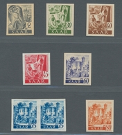 Saarland (1947/56): 1947, "Saar I Ungezähnt", Postfrischer Satz In Tadelloser Erhaltung, Dabei Die 7 - Unused Stamps