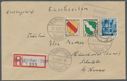 Saarland (1947/56): 1947, "75 Pfg. Saar I", Farbfrischer Wert In Portorichtiger MiF Mit Franz. Zone/ - Unused Stamps