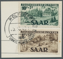 Saarland (1947/56): 1949, "Jugendherbergswerk", Sauber Mit Seltenerem WOLFERSWEILER Gestempelte Wert - Unused Stamps