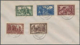 Saarland (1947/56): 1950, "Volkshilfe" Komplett Je Mit Ersttagsstempel SAARBRÜCKEN 2 Vs 10.11.50 Auf - Unused Stamps