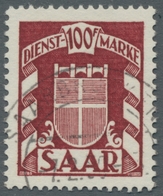 Saarland (1947/56) - Dienstmarken: 1949 - Dienstmarken Als Komplett Bedarfsgestempelter, Aber Dabei - Altri & Non Classificati