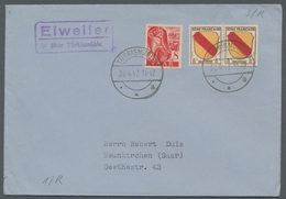 Saarland (1947/56) - Besonderheiten: "Eiweiler über Türkismühle", Klarer Abschlag Des Landpoststempe - Other & Unclassified