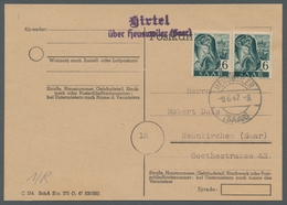 Saarland (1947/56) - Besonderheiten: "Hirtel über Heusweiler (Saar)", Klarer Abschlag Des Landpostst - Otros & Sin Clasificación