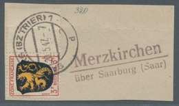 Saarland (1947/56) - Besonderheiten: "18 Mezkirchen über Saarburg (Saar)", Klarer Abschlag Des Landp - Sonstige & Ohne Zuordnung