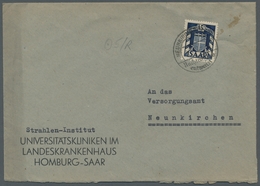 Saarland (1947/56) - Besonderheiten: NEUNKIRCHEN (SAAR) Nachträglich Entwertet (6.8.50 ?), Sauber Au - Other & Unclassified