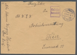 Saarland (1947/56) - Besonderheiten: NIEDERZERF (Bz. TRIER) -3.1.47, Klar Neben Ra2 "Gebühr Bezahlt" - Other & Unclassified