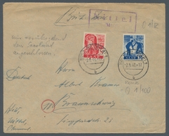 Saarland (1947/56) - Besonderheiten: "Nittel (Mosel)", Sauberer Abschlag Des Landpoststempels Auf Mi - Other & Unclassified