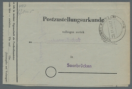 Saarland (1947/56) - Besonderheiten: 18 NONNWEILER (SAAR) B Bzw. NONNWEILER (SAAR) B, Saubere Abschl - Other & Unclassified